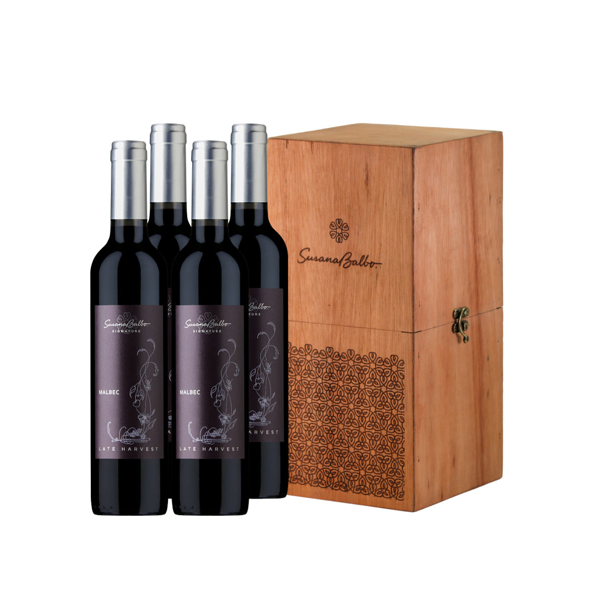 Combo Caja de Madera SBS Late Harvest Malbec