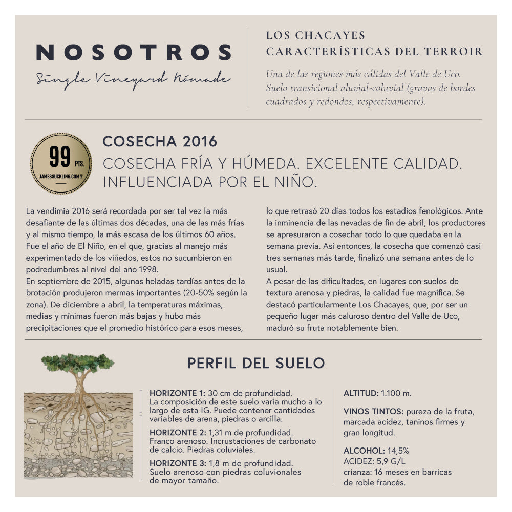 2016 Nosotros Single Vineyard Nómade Malbec