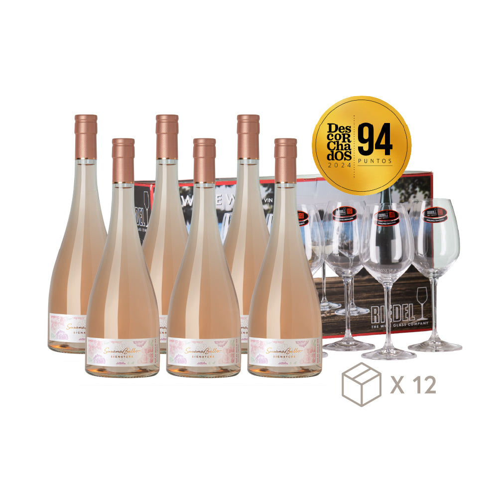 Kit Descorchados 2024 - Mejor Rosé +  4 copas Riedel White Wine de regalo